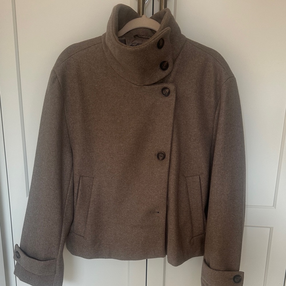 Zara Brown Pea Coat for Women
